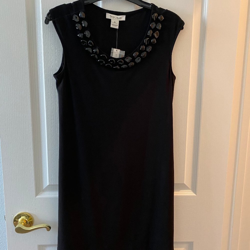 WHITE HOUSE BLACK MARKET - Jersey Knit Beaded Dress - Size XS - NWT